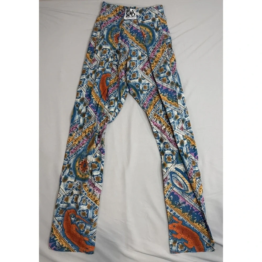 Vintage Dunes Pacific Beach Men's Parachute Surfer Hook & Loop Pants Size S